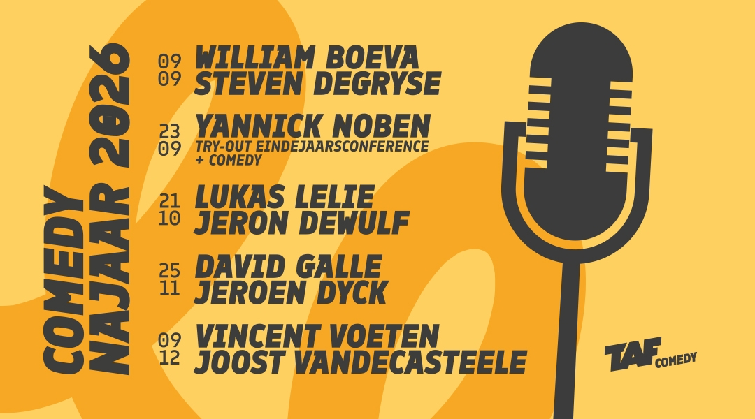 TAF COMEDY ABONNENMENT - NAJAAR 2026